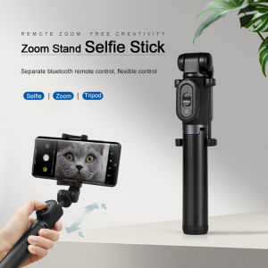 Selfie Stick Tripod 360° Rotatable Wireless Bluetooth Phone Holder Remote Control Shutter Zoom Selfiestick自拍桿