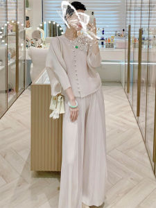 SHANGSHA | Stereoscopic Flowers High-Class Pretty Womens Pants Set