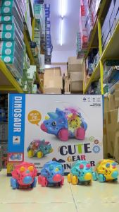 [KST] Mainan Dinosaurus Lucu Gear Berputar Lampu Menyala Kado Ulang Tahun Anak Laki Laki
