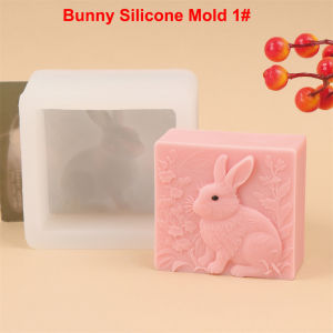 Easter Bunny Silicone Soap Molds for Soap Making Rabbit Family DIY Scented Plaster Candle Molds DIY Home Decor Handmade Gift