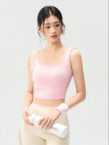 YUANQINVHAI | Padded Yoga Bra Top with Elastic and Anti-shake Features