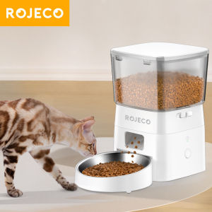 ROJECO 2L WIFI Automatic Smart Pet Feeder Cat Pet Food Dispenser Feeder Cat Dog Cat Food Dispenser Accessories
