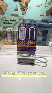 Remax 20W Fast Charge Mini 5000mAh PowerBank with Built in Cable for Phone RPP-28