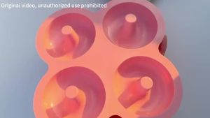 Silicone Donut MoldsCavity Silicon Doughnut Mould Tray  Pan Flexible Biscuit Doughnut Maker for Donut Muffins Cake Bagels
