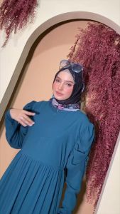 Gamis Casual RANIA SET BY RHYN ELDEENA SYARI - REALPIC Dress terbaru Umroh