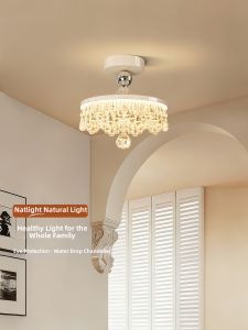 DGY | Vintage French Retro Creamy Drop Light Passage Ceiling Light
