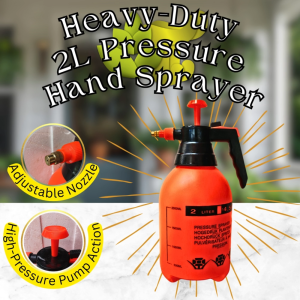 [GT111] - Heavy-Duty 2L Pump Sprayer – Adjustable Nozzle for Plants Pesticides & Car Cleaning
