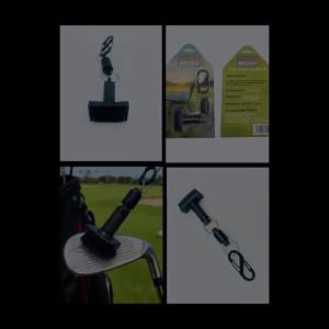 Bàn Chải Làm Sạch Gậy Golf Mini Chuyên Nghiệp Với Nam Châm Tháo Rời Lông Nylon Siêu Bền Để Bảo Dưỡng Gậy.