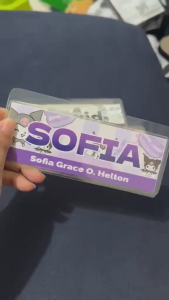 Name Tag Laminated for School for Kids Any Design Customized Personalized