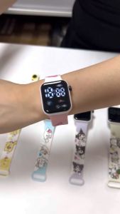 Mamibayi Jam Tangan Anak Digital Sanrio Kids Watch Jam Tangan Pachacco Kuromi Melody Cinnamoroll Hellokitty Pudding