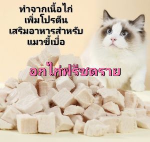 ไก่เต๋า อกไก่ฟรีชดราย​ ขนมแมว​ ขนมสุนัข