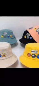 🎉Ready stock🎉Childrens fisherman hat bucket hat spring new hat boys and girls cartoon cute korean小孩渔夫帽