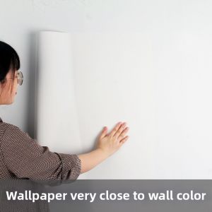 O Margo | White Waterproof Moisture-Resistant Washable Self-Adhesive Wallpaper