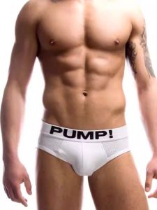 กางเกงชั้นในชายทรงสามเหลี่ยม PUMP ขายดีที่สุด เอวต่ำ เซ็กซี่ เหมาะกับผู้ชายวัยรุ่น กางเกงชั้นในผ้าฝ้ายเนื้อนุ่ม สวมใส่สบาย ระบายอากาศได้ดี