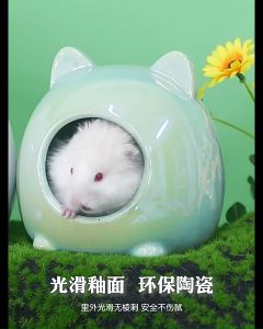 🇸🇬 Cozy Ceramic Pet Hideout Hamster Habitat House
