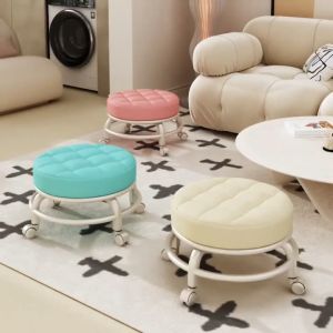 Kids Stool low Chair with Wheels home sofa seat children rolling stool chair Children stool