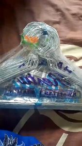 Gantungan Baju Anak Anti Karat Hanger Kawat Stainless Tebal Isi 12 Pcs