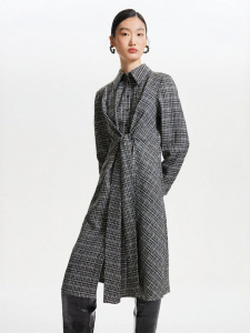 Vero Moda | New Spring Summer Elegant Slim Fit Plaid Band Dress