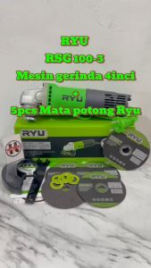 Gerinda RYU RSG 100-3 Mesin gerinda tangan 4 inci + 5pcs Mata potong / Batu potong RYU AC-CW014