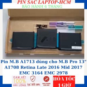 Pin M.B A1713 dùng cho M.B Pro 13" A1708 Retina Late 2016 Mid 2017 EMC 3164 EMC 2978