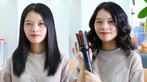 Automatic Hair Curler Ceramic Rotating Curling Iron Anti-Tangle Beach Waves Curling Wand for Long and Short Hair