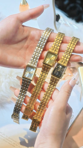 LlEBlG Stainless Fashion Watch Luxury Stainless Watch Vintage Couples Watch Square Dial Analog Original Quartz Wrist Watch Present Gift