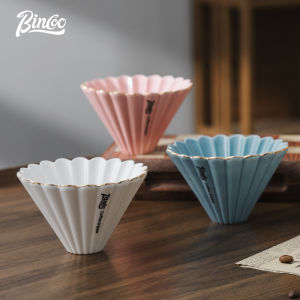 Coffee Drip Glass Pouring Coffee Filter Barista Coffee Brew Cup V01 Coffee Funnel Filter Cup 1-4 Cups