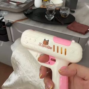 TAIYO Lollipop Candy Gun Toys Tembakan Permen Gagang Anak Motif I Love You Kuning Putih Lucu Menarik Mainan