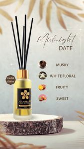 Hanmari Reed Diffuser Pewangi Pengharum Ruangan Kamar Toilet Aromaterapi - MIDNIGHT DATE