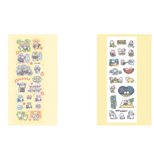 Korean Cartoon Animal Stickers Rabbit Graffiti DIY Notebook Diary Scrapbook Decals