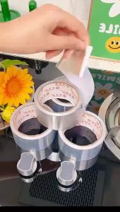 Kitchen heat-resistant aluminum foil tape kitchen sink waterproof sticker self-adhesive oil-resistant sticker washing-basin mildew-proof beautiful seam sticker