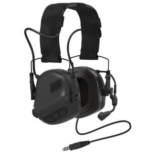 Earmor M32X plus Tactical Noise Reduction Headset with Built-In Microphone for Helmet Mounted Two-Way Radio Communication