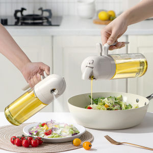 Maryya Food Grade Oil Bottle Kitchen Use Leak Proof Overflow Proof Spray Mist Oil Pouring Bottle Japanese Style Storage Jar
