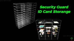 Bekas Kad ID Akrilik / Acrylic ID Card Storage Security Guard DS BRAND M1