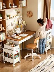 B&W | Wheeled Book Storage Rack