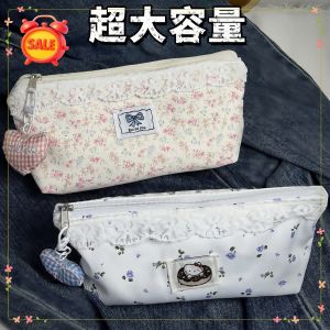 Hộp Đựng Bút Chì Dung Tích Lớn Phong Cách Hàn Quốc Họa Tiết Hoa Nhỏ Cho Bé Gái Hộp Đựng Bút Chì Văn Phòng Phẩm Học Sinh