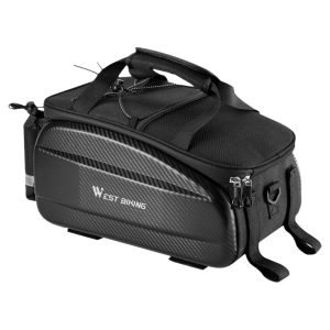 West Biking | Bike Rear Pannier Mountain Bike Seat Bag Delivery Electric Bike Rack Riding Tail Bag Shoulder Bag