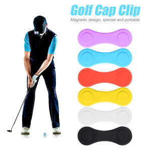 ซิลิโคน Golf Hat Clip สำหรับการปรับเทียบตำแหน่งด้วยอุปกรณ์กอล์ฟแม่เหล็กที่แข็งแกร่ง