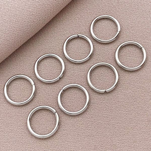 100pcs/lot 4/5/6/7/8/10mm Stainless Steel Open Single Loops Jump Rings Split Ring For Jewelry Making DIY Connector Accessories