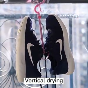 Shoes Drying Hanger 360 Degrees Rotatable Double Hook Multi-Purpose WindProof Belts And Ties Hanger Shoe Hanger