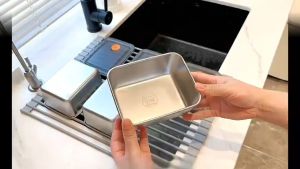 316 Stainless Steel Dining Box With Lid Sealed Box Outdoor Household Refrigerator Vegetable Storage Box