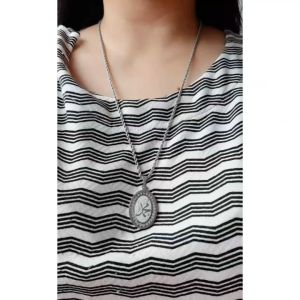 Kalung Titanium Anti Karat Aisyah Muslimah Wanita Dewasa Bonus Kotak Perhiasan - Lovelybutik