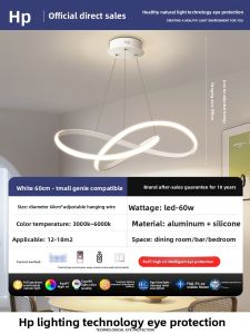 HUIPU ZHAOMING | Sleek Modern Dining Pendant Light Round Ring