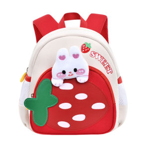 Girls Kindergarten Backpack Travel School Bag Small Class Childrens Bag Double Shoulder Strap Cute Design for Ages 3-6