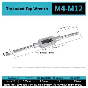 BAIRUITE | Ratchet Tap Wrench T-Handle Tap Reversible Tap Wrench
