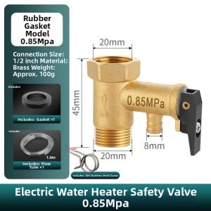 Multifunction Safety Valve for Electric Water Heaters Full Copper Thickening
