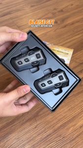 Blaise GT1 Helmet Intercom Headset Music Sharing For 2 Riders with 1000-meter Talk Distance For Talke&Listen To Music Simultaneously GRB Lighting  2 Mobile Phone Connection Intelligent Noise Reduction and 22-hour Battery Life