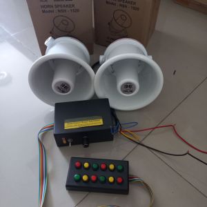 Klakson basuri Remik 12 tombol double toa putih