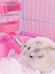 Botol Air Hamster Kecil Portable Tempat Minum Kelinci Pengumpan 60/80 ML Gantung Botol Minum Hewan
