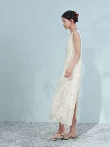 SUSHE | Autumn Womens Chiffon Top & Hollow-out Sleeveless Dress Set